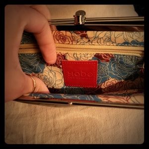 Hobo "Lauren" Black Patent Leather Wallet